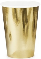 Papierové poháre Golden Birthday Silvestrovská párty 220ml 6 ks.