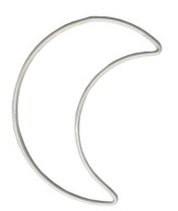 Macrame MOON WHITE obruče na lapače snov 21 cm