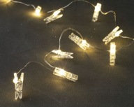 LED klipy reťazové svetlá girlanda dekorácia na batérie