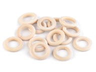 Drevený kruh opracovanie makramé 18/29mm 10 ks.