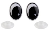 Oči pre hračky maskota 11x15 mm - 1 pár