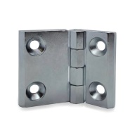 Chrómovaný kovový pánt 50x63mm s otvormi