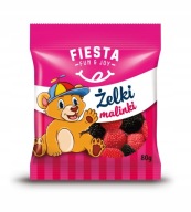 Ovocné malinové želé pre deti 80g Fiesta