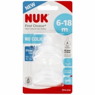 NUK SILIKÓNOVÝ DUSÍK 6-18m PRVÁ VOĽBA 2ks