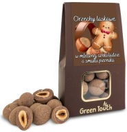 Lieskové oriešky v mliečnej čokoláde s príchuťou perníka 100g vianočka