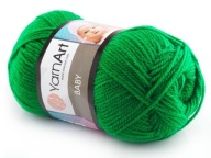 Baby YarnArt 338 zelená akrylová priadza