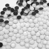 Termo kamienky kryštály biele 4mm 500 ks