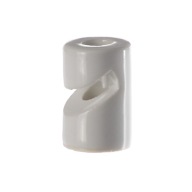 RETRO LOFT KÁBLOVÝ HÁK KERAMICKÝ 20x30mm BIELY