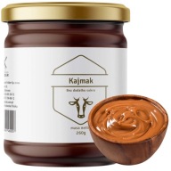 Kajmak BEZ CUKRU Kajmakowa fudge mass 260g cheat na KETO s erytritolom