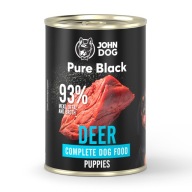 John Dog Pure Black mono jeleň šteniatko 400g
