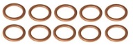 10x Medené tesnenie podložky 22x18x1,5mm