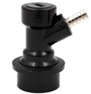 Čierny 6mm Ball Lock Keg Corny konektor Cornelius