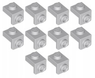 LEGO Zlomený tanier 1x1 1x1 držiak 10 dielikov Svetlomodrošedá 6227012 36841