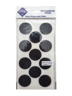 Plstené podložky na okrúhle stoličky, čierne, okrúhle, 4 cm - 11 ks.