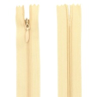 Zipsy zakryté 25cm VANILKA 1 ks.