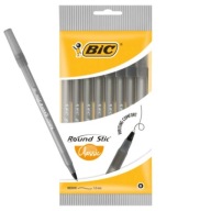 Guľôčkové pero okrúhle Stic Classic čierne 8ks Bic