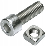 IMBUSOVÁ SKRUTKA M8x20 + M8 Štvorhranná matica pre FV SVORKY x1