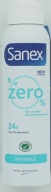 SANEX ZERO % INVISIBLE DEODORANT 150ml UK