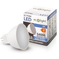 LED žiarovka MR16 12V 2W = 20W 160lm Studená