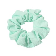 Vlasové elastické scrunchies scrunchies, matné, tyrkysové, veľké, nariasené, XL