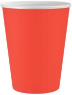 Červené narodeninové papierové poháre 250ml 6 ks.
