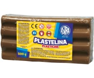 ASTRA plastelína 500g HNEDÁ