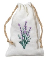 100% ZERO WASTE LINEN levanduľová taška do šatníka
