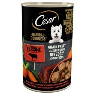 CESAR Natural Goodness mokré bezobilné krmivo pre psov hovädzie v konzerve 400 g