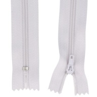 ŠPIRÁLOVÝ Zips č. 3 TENKÝ - 16 CM - SVETLO ŠEDÝ