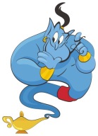 NÁLEPKA NA OKENNÉ ZRKADLO SKLO ALLADIN LAMP