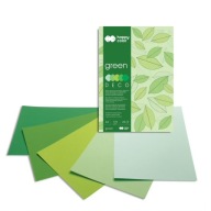 DECO GREEN A4 blok 20 listov 5 farieb HAPPY COLOR 170 g/m2