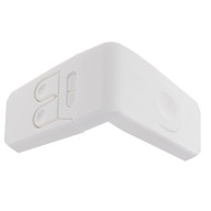 Uhlová ochrana zásuviek Ikonka KX7492_2 7,5 cm biela