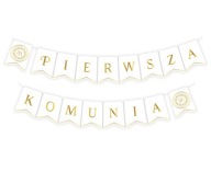 BANNER Papierová girlanda Prvé sväté prijímanie, vlajky
