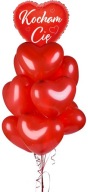 Valentínska súprava balónov Červené srdce I LOVE YOU