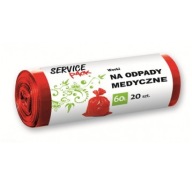 Service Pack 60L červené vrecia na medicínsky odpad