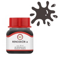 Farba na kožu Renoskin Lak Dye na hladkú kožu 30 ml tmavohnedá