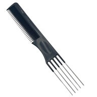 Kadernícka hrebeňová vidlica Black XHAIR xh01469