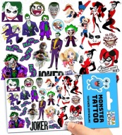 UMÝVAJÚCE DOČASNÉ TETOVANIE PRE DETI DETSKÝ JOKER ORIGINÁLNE DIZAJNY