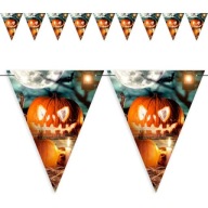 girlandový papier BANNER FLAGS tekvica HALLOWEEN