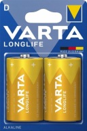 Alkalická batéria Varta LR20 R20 D 2 ks. 16500 mAh