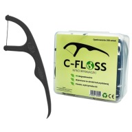 C-FLOSS BLACK THREAD DENTAL TOOTPITS 100