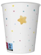 Jednorožec papierové poháre 250ml 8ks.