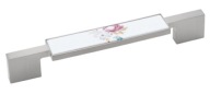 Porcelánová nábytková rukoväť, nerezová oceľ, 160 mm - UP001/W44 AMIX