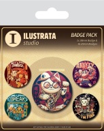 Ilustrata PINS na špendlík na šaty do batohu
