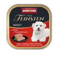 ANIMONDA Vom Feinsten Klasické vlhké krmivo pre psov z hovädzieho a morčacieho mäsa 1