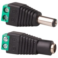 Sada konektorov Zásuvka DC 2,1 x 5,5 LED CCTV