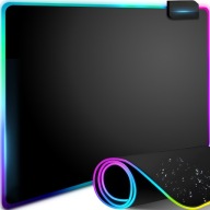 RGB LED USB HRANÁ PODLOŽKA PRE STOLÚ MYŠ SVIETENÁ 35x25cm