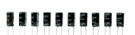 470uF 25V 470 µF 25V (10 KS) ELEKTROLYTICKÝ KONDENZÁTOR LEAGUER
