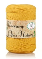 STRING|OPUS|MACRAMA 2MM|MACRAMA|NO 125 Žltá