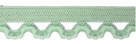 Gumová čipka Mint 12mm plochá čipka 1m